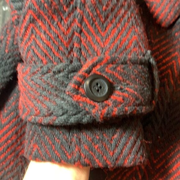 BB Dakota Wool Aztec Western Herringbone Coat Jacket - Picture 5 of 13